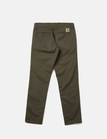 Pantalon chino Sid (coupe ajustée) - Vert sauge