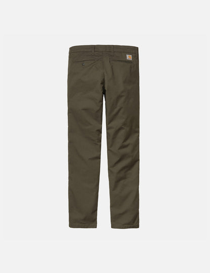Pantalon Chino Sid (coupe slim) - Vert cyprès
