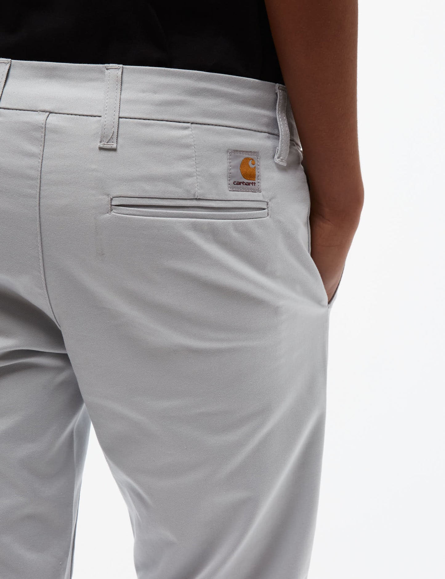 Pantalon chino Sid – Gris argenté sonique