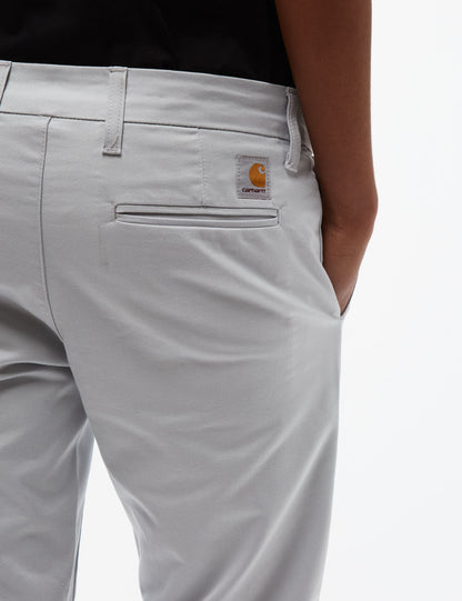 Pantalon chino Sid – Gris argenté sonique