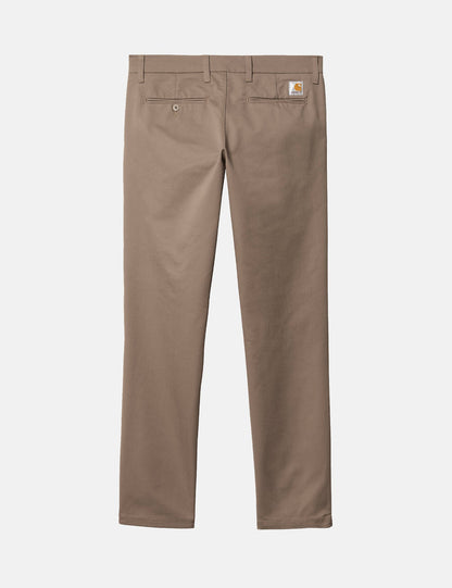 Pantalon chino Sid - Branch Brown Rinsed