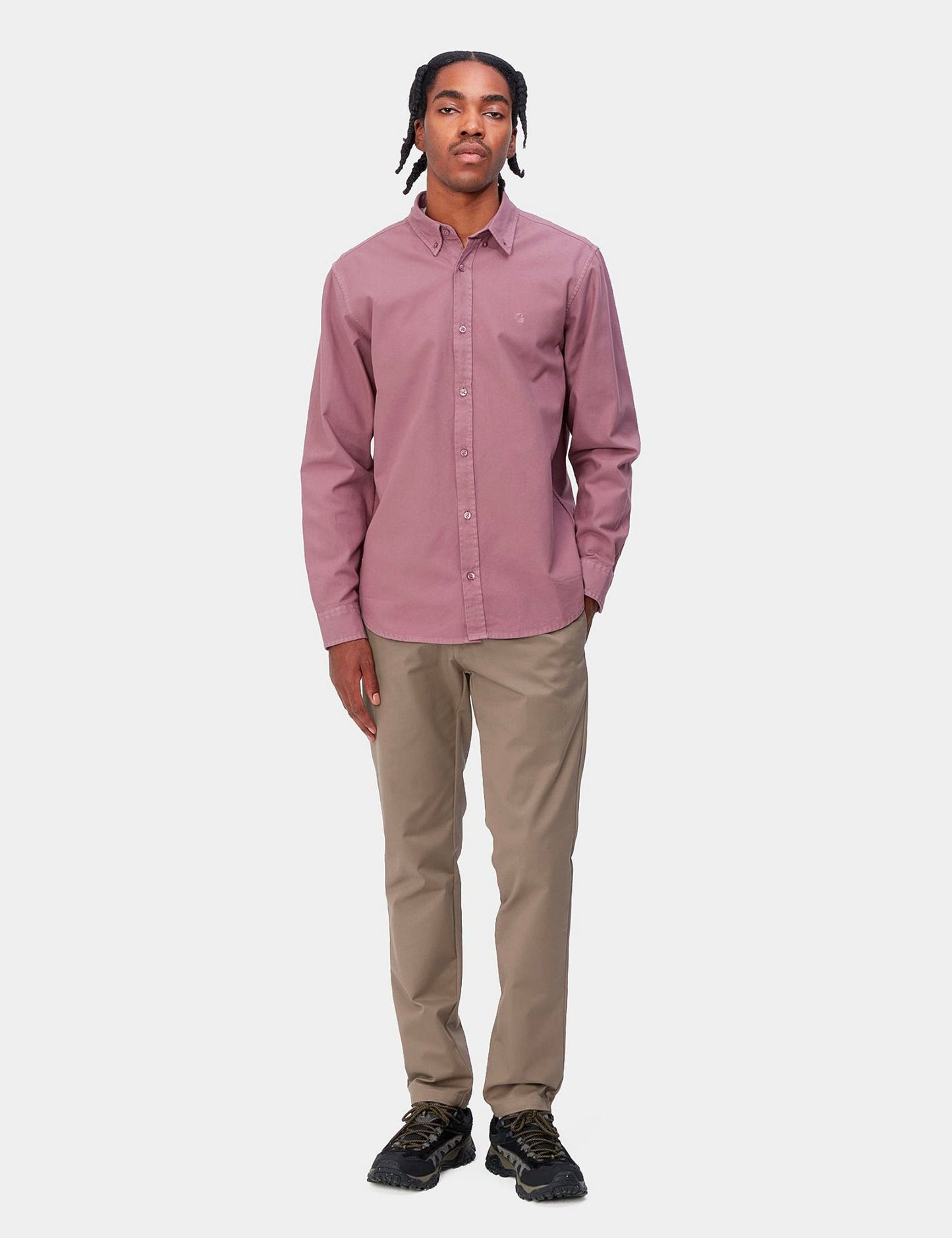 Pantalon chino Sid - Branch Brown Rinsed