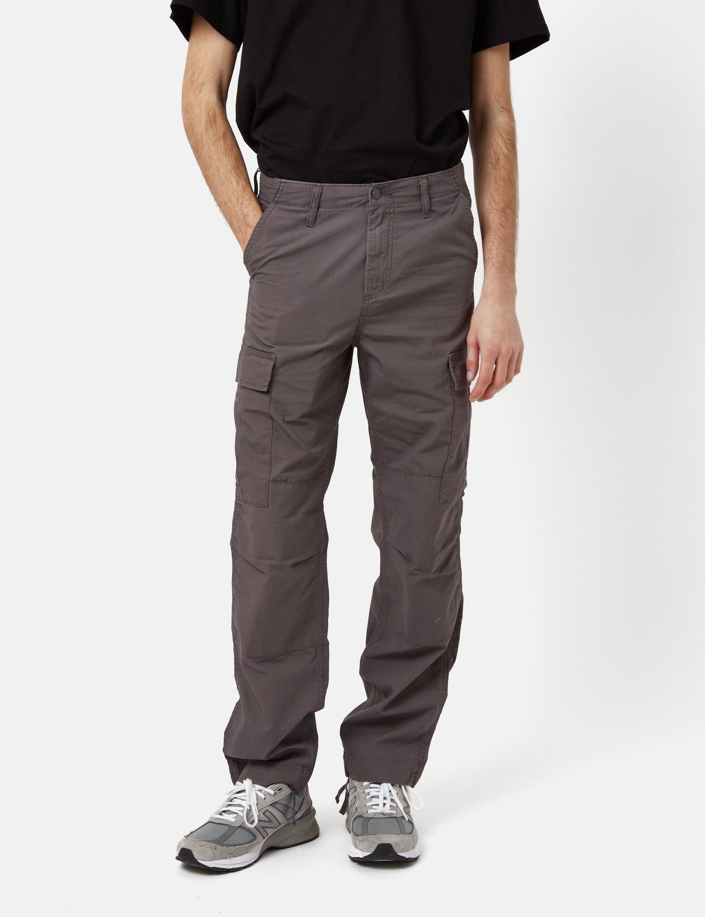 Pantalon Cargo Regular (Standard) - Gris Rhino