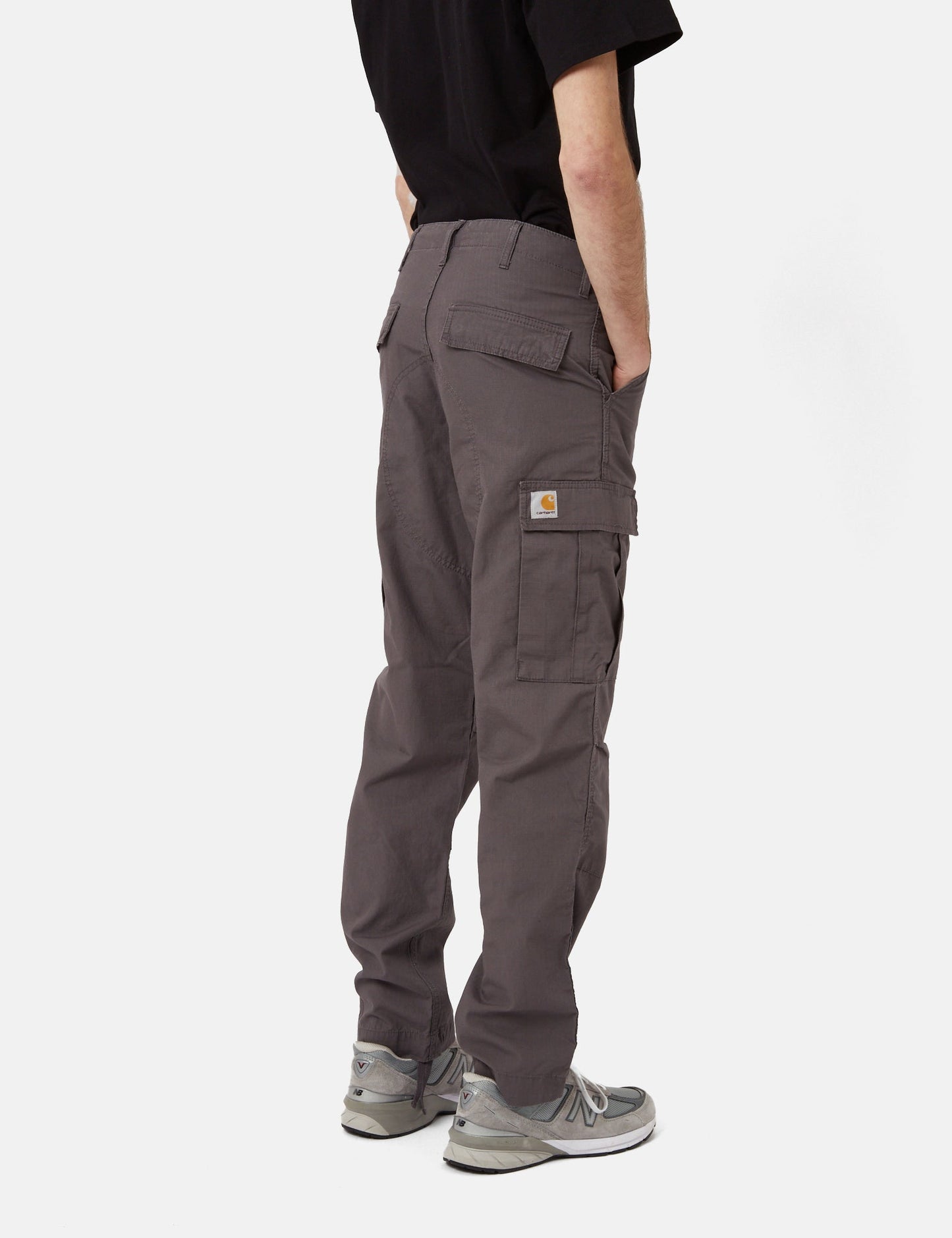 Pantalon Cargo Regular (Standard) - Gris Rhino