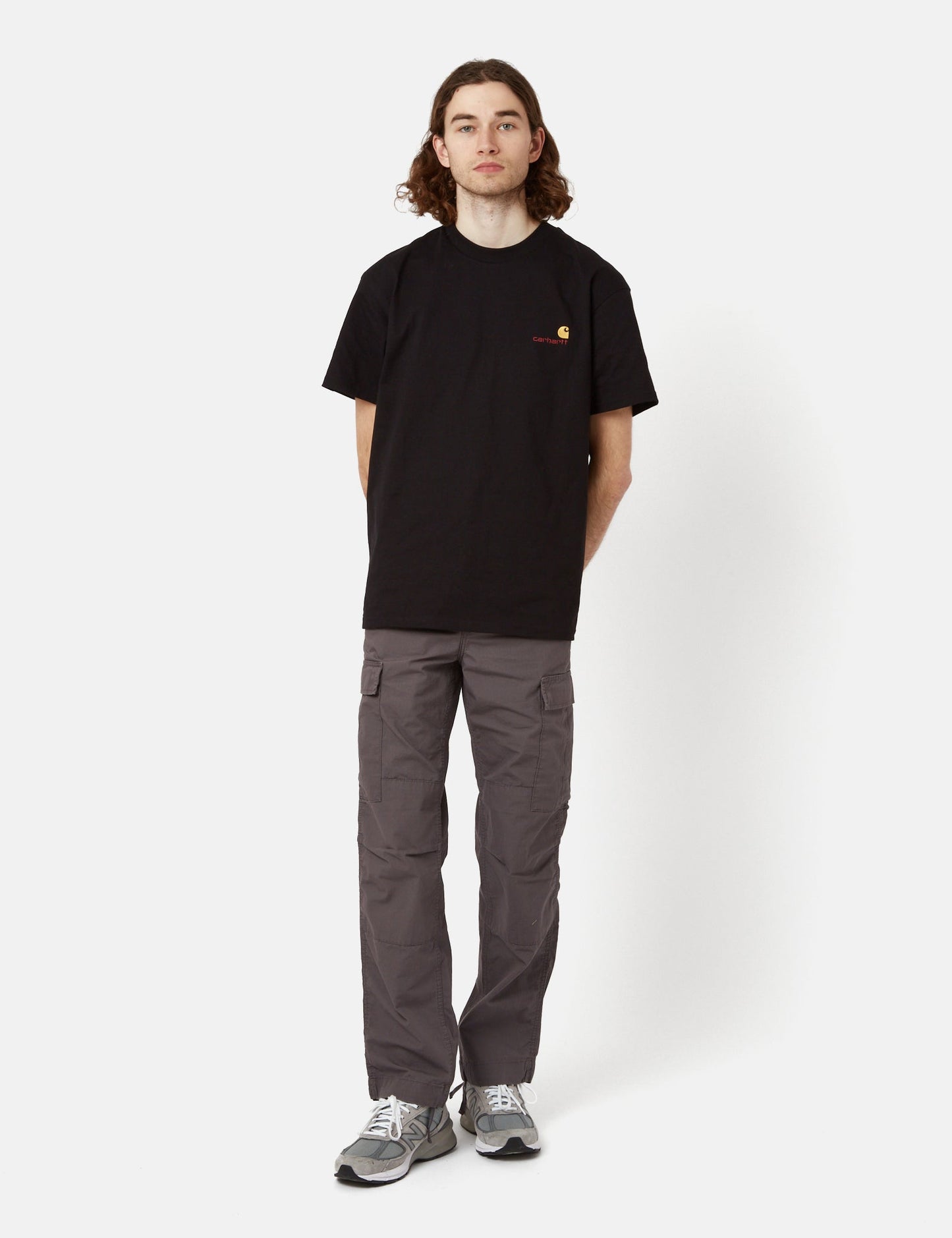 Pantalon Cargo Regular (Standard) - Gris Rhino