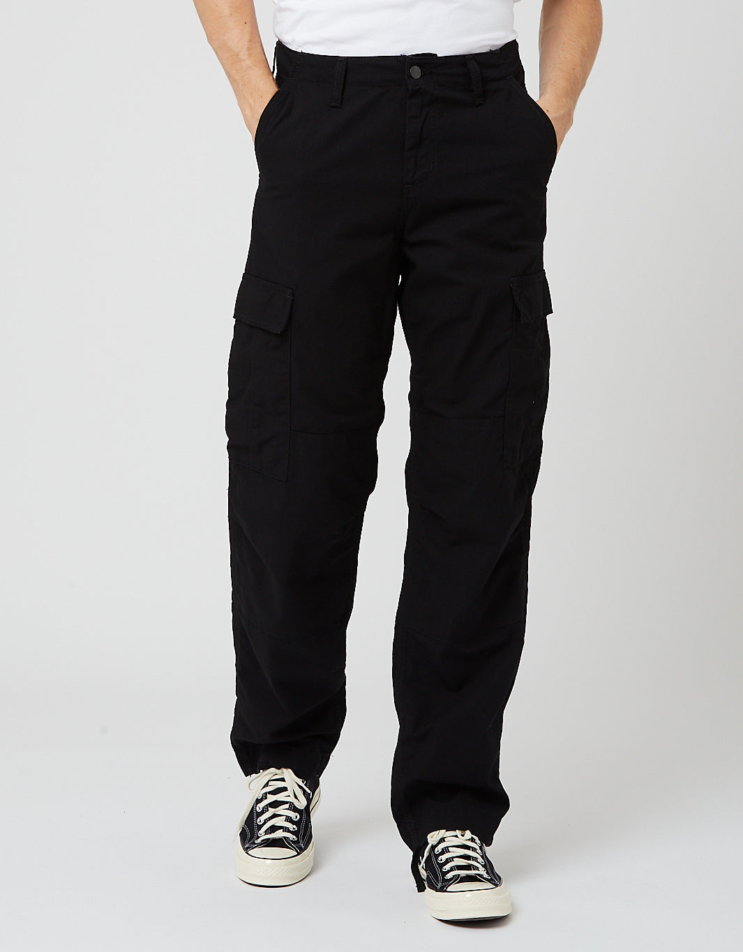 Pantalon Cargo Classique (Ripstop, 6,5 oz) - Noir