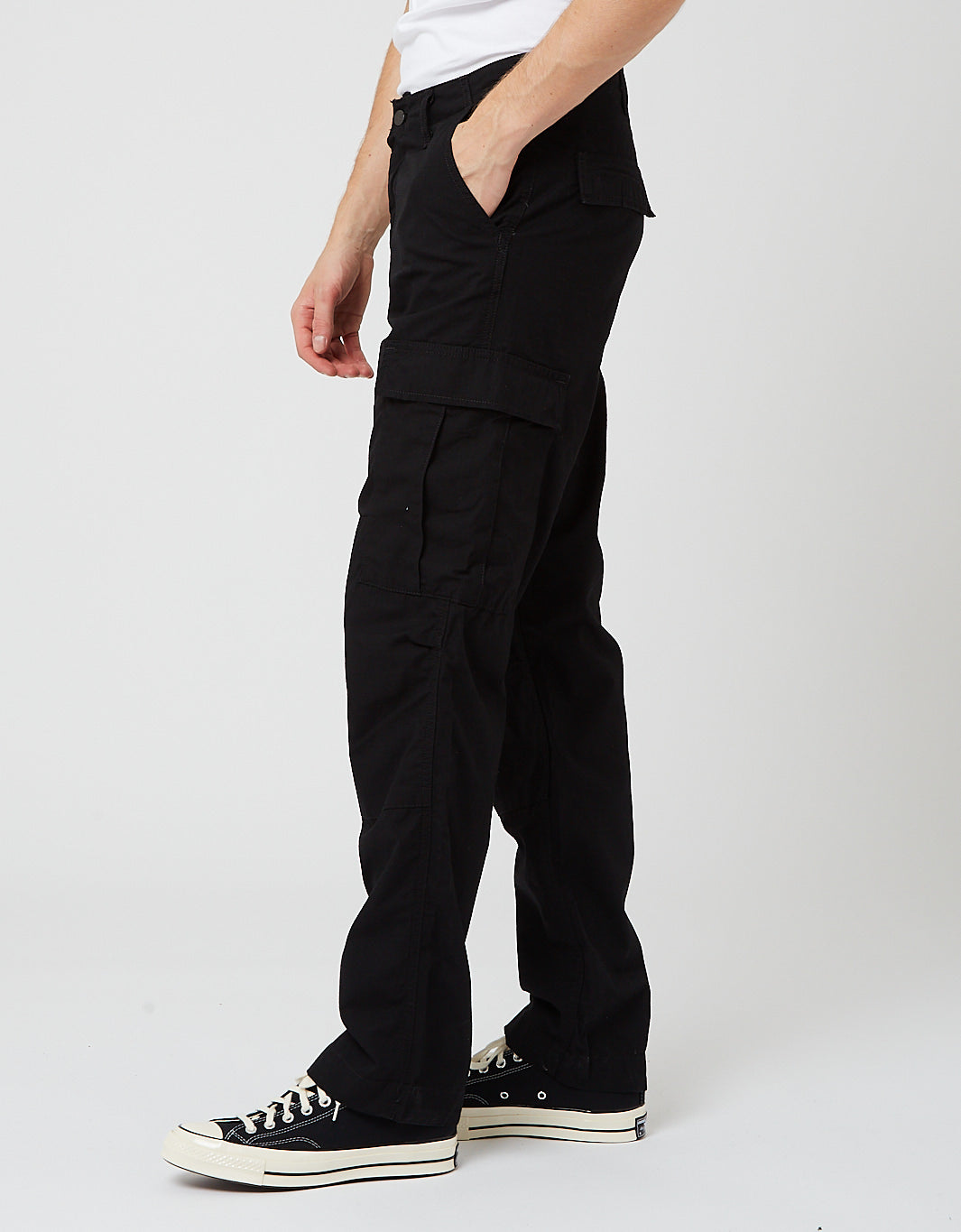 Pantalon Cargo Classique (Ripstop, 6,5 oz) - Noir