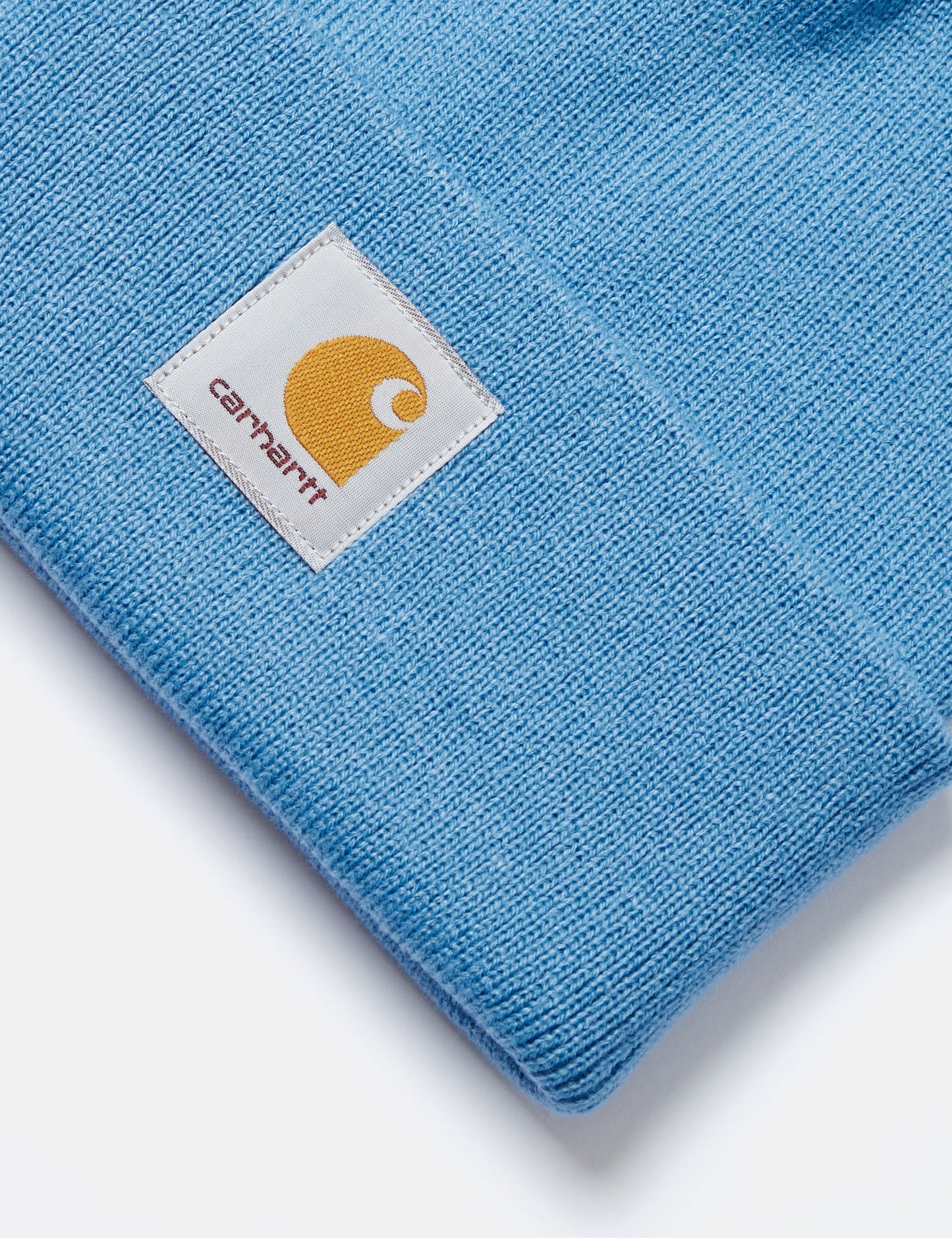 Bonnet court en tricot - Bleu piscine