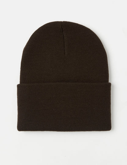 Bonnet en tricot – Marron terre d'ombre foncé