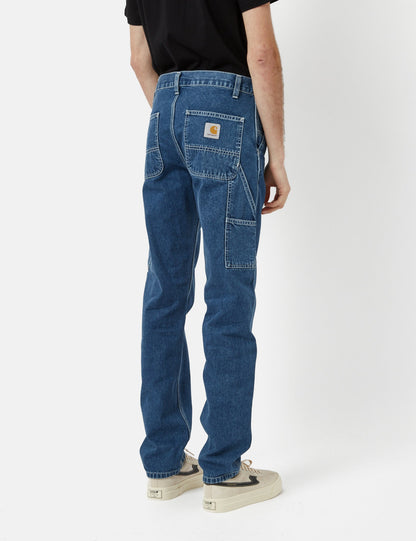 Pantalon Ruck simple genou (coupe droite) - Bleu délavé