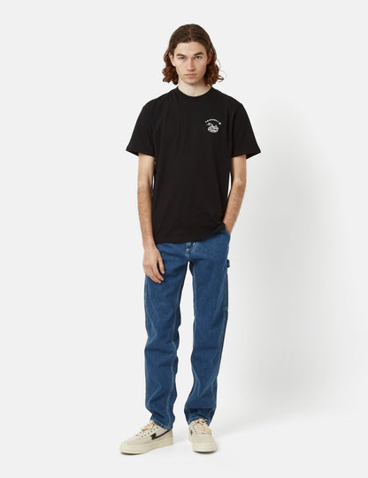 Pantalon Ruck simple genou (coupe droite) - Bleu délavé