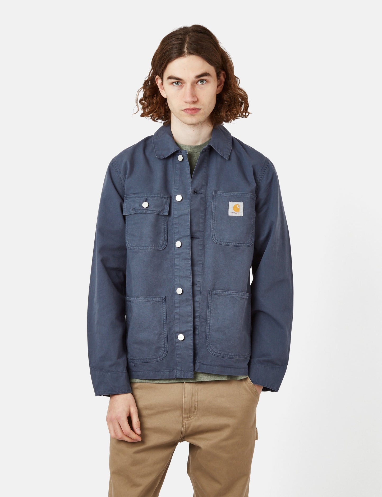 Michigan Coat (Teint en pièce) - Bleu tempête