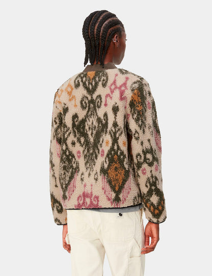 Doublure polaire Janet pour femme (Jacquard Baru) - Beige mur