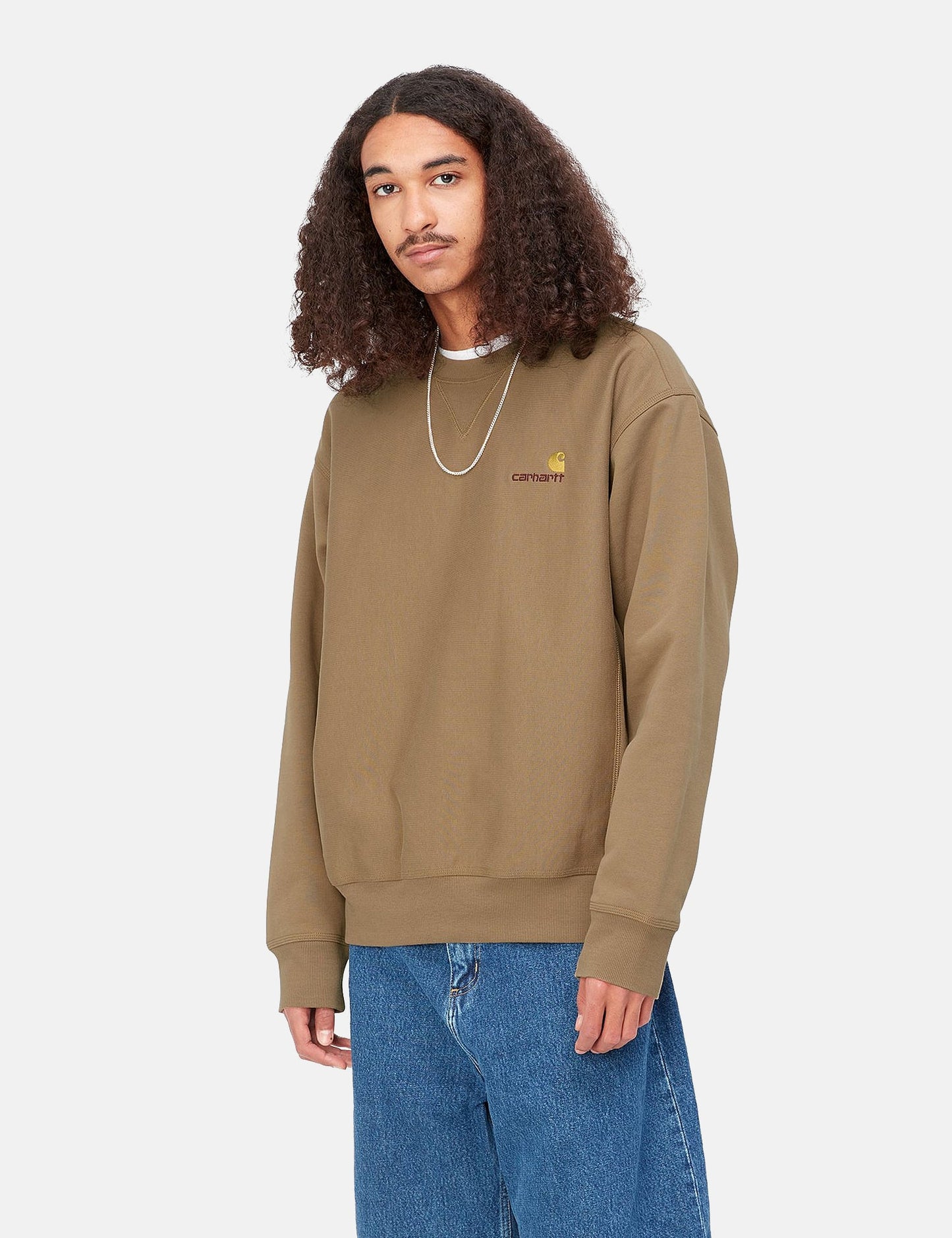 Sweat-shirt American Script - Buffalo Brown