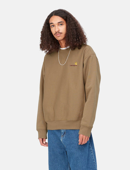 Sweat-shirt American Script - Buffalo Brown