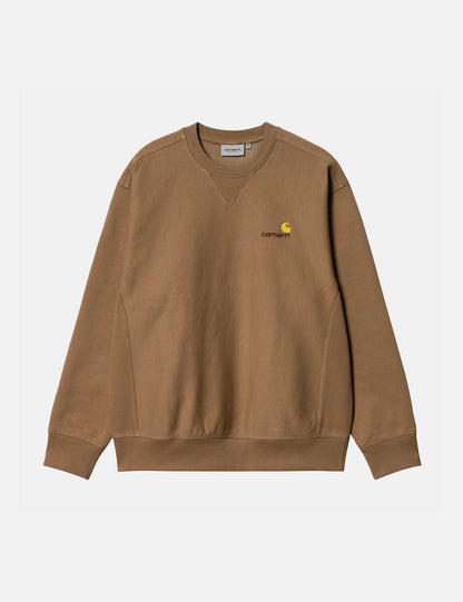 Sweat-shirt American Script - Buffalo Brown