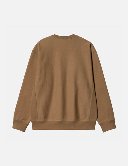 Sweat-shirt American Script - Buffalo Brown