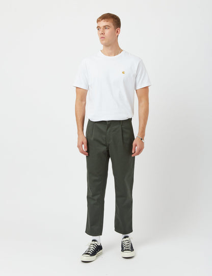 Pantalon Abbott (coupe fuselée) - Vert buis