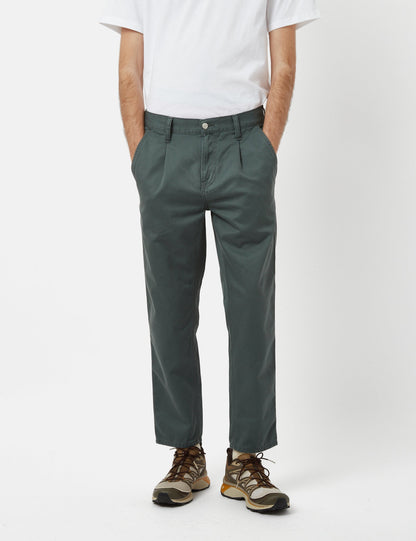 Pantalon Abbott (coupe fuselée normale) - Vert Jura