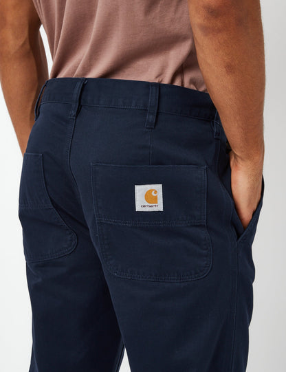 Pantalon Abbott (coupe fuselée normale) - Bleu Atom