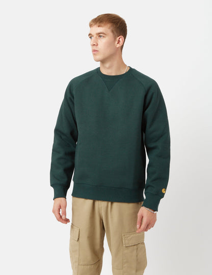 Sweat-shirt Chase - Vert Genévrier
