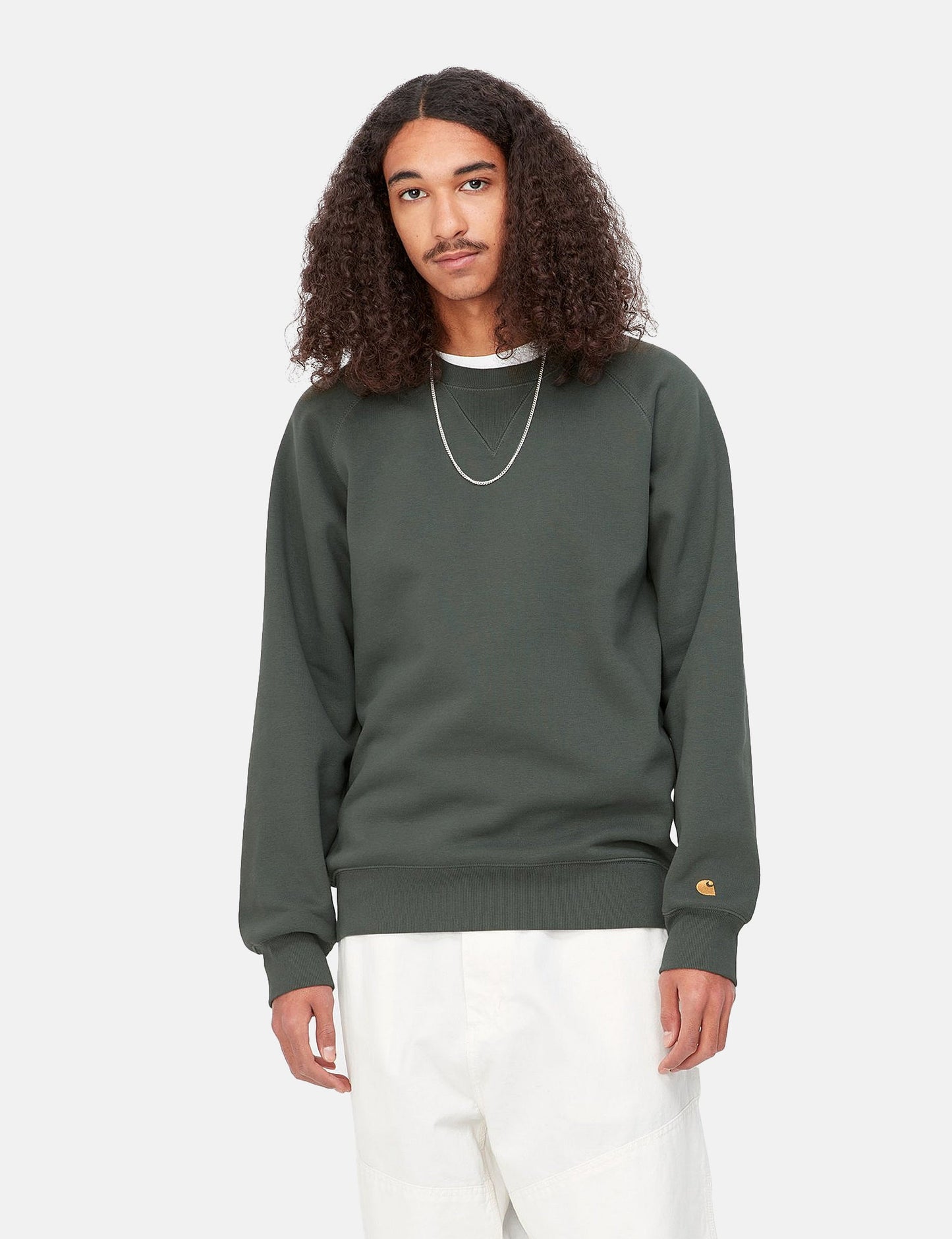 Sweat-shirt Chase – Vert Jura/Doré