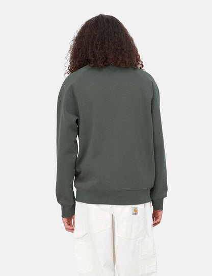 Sweat-shirt Chase – Vert Jura/Doré