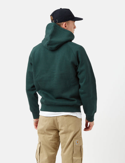 Sweat-shirt à capuche Chase - Vert genévrier