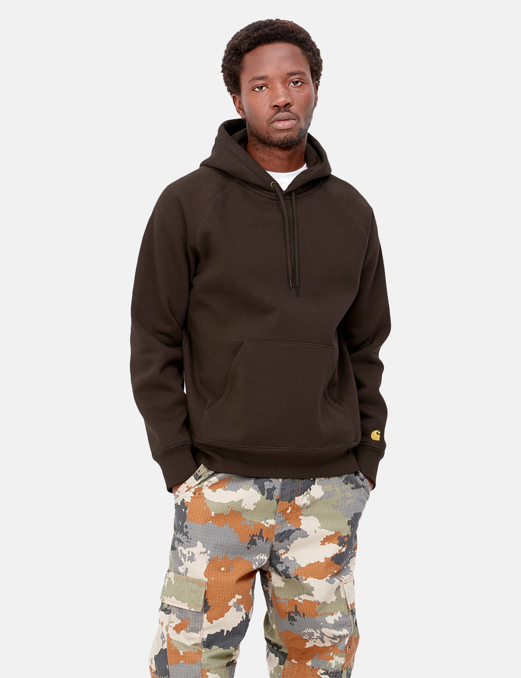Sweat à capuche Chase - Brun terre d'ombre foncé