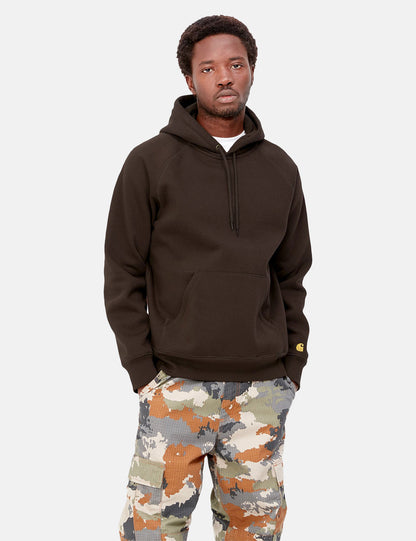 Sweat à capuche Chase - Brun terre d'ombre foncé