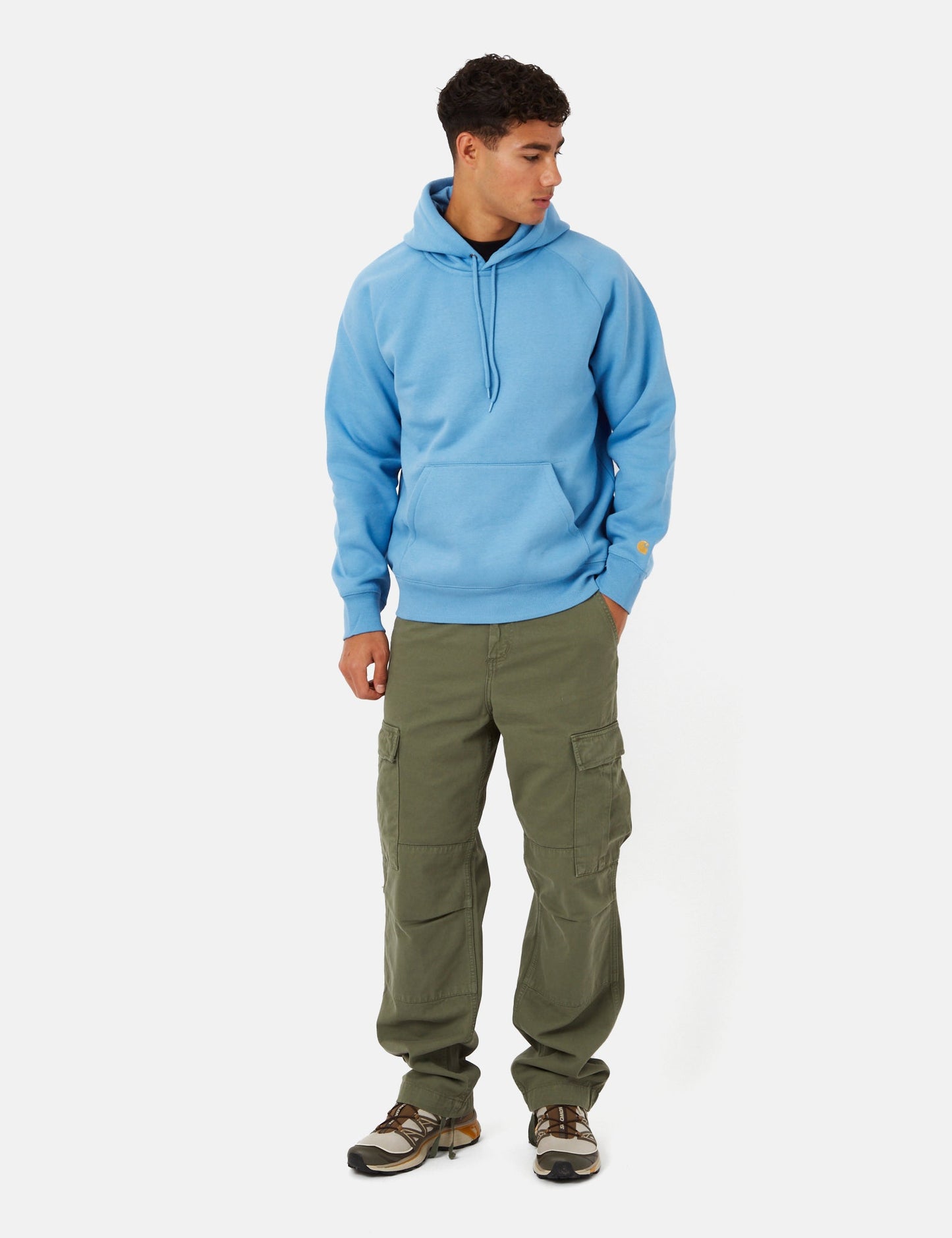 Sweat à capuche Chase - Bleu piscine