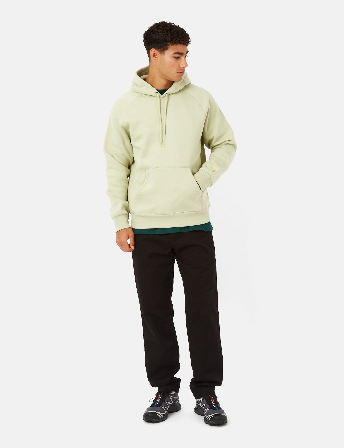Sweat à capuche Chase - Vert Agave