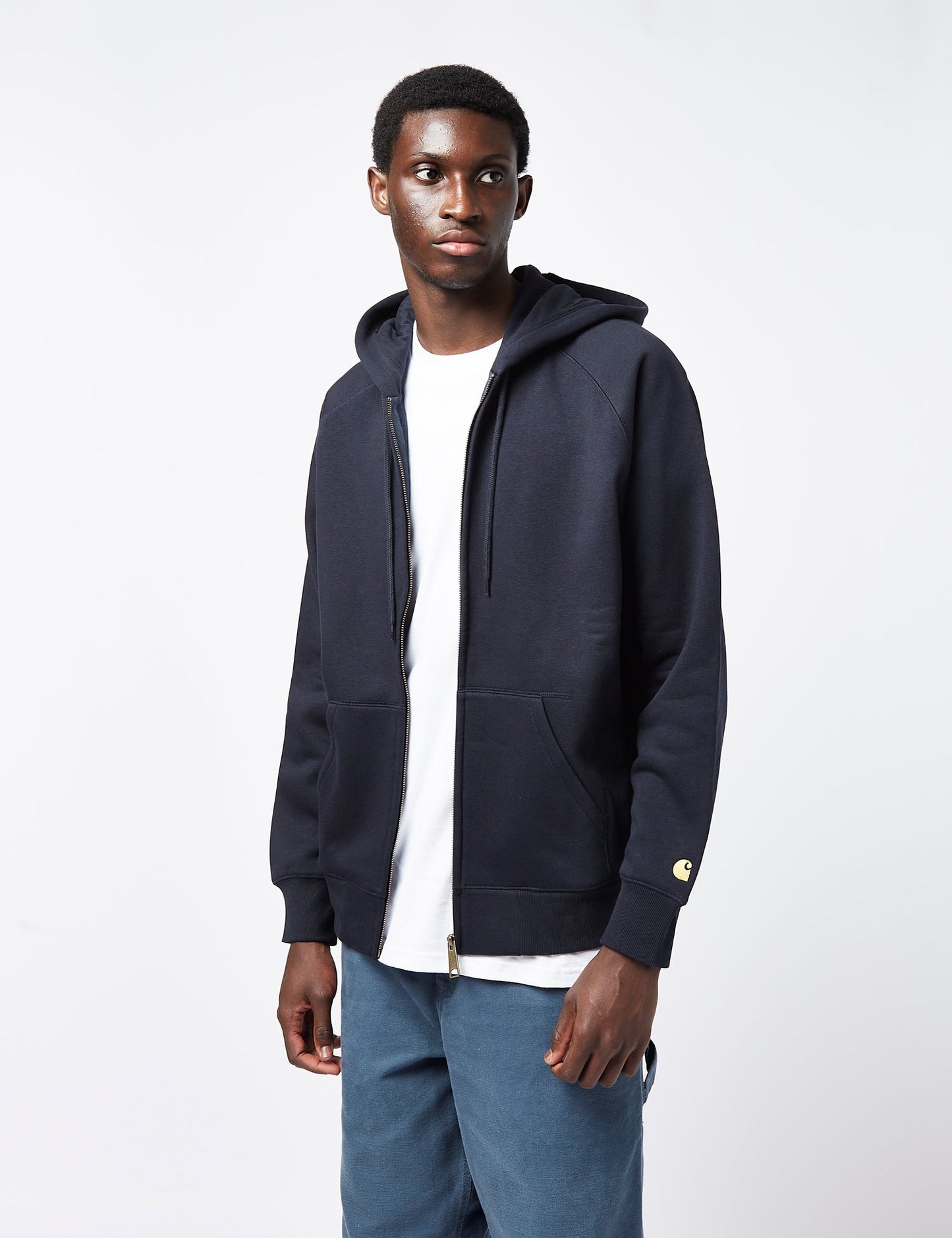 Sweat-shirt zippé à capuche Chase - Bleu marine foncé