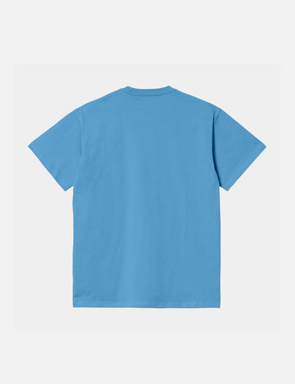 T-shirt Chase (ample) - Bleu Piscine