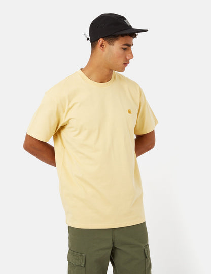 T-shirt Chase (ample) - Jaune citron