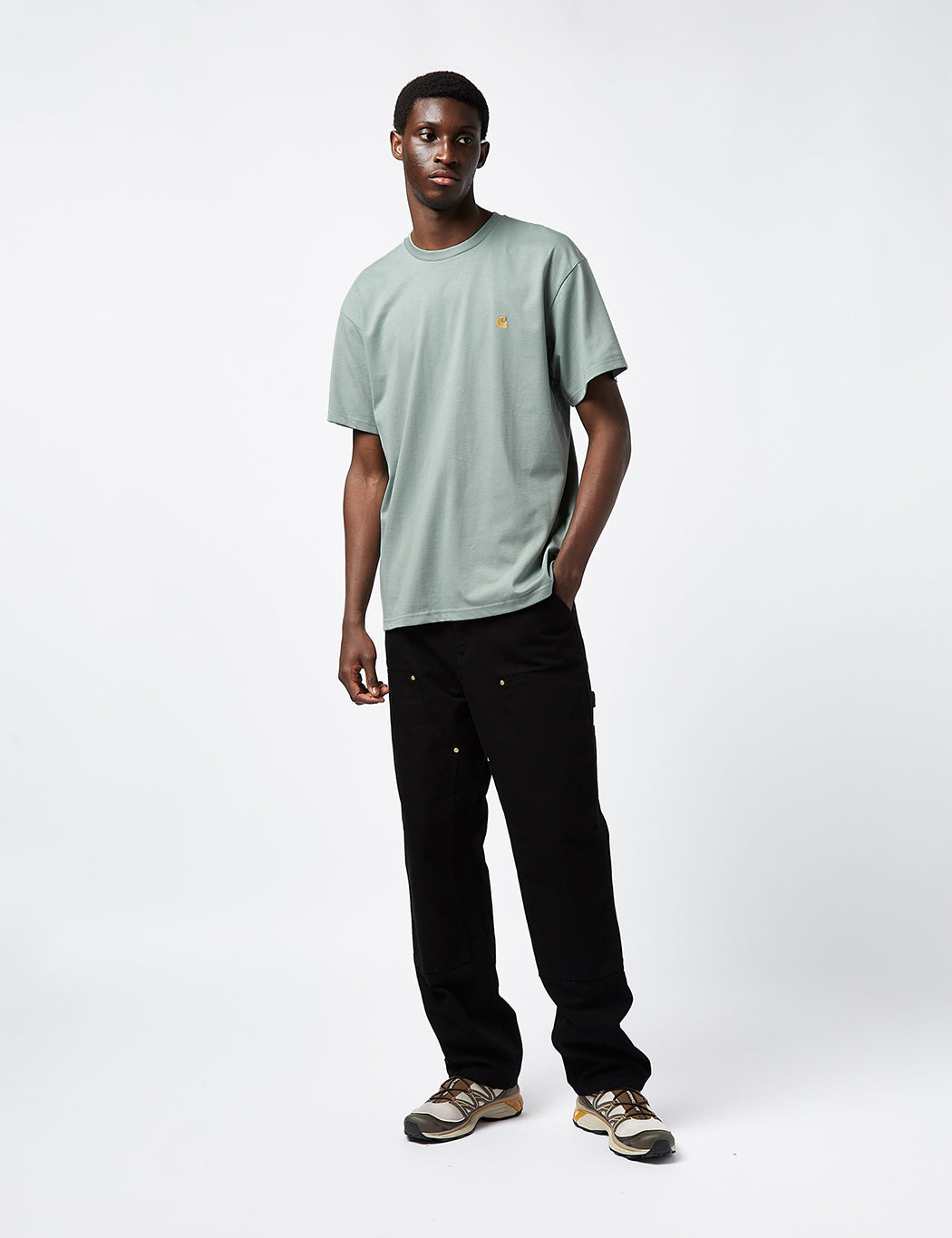 T-shirt Chase (ample) - Bleu sarcelle laiteux