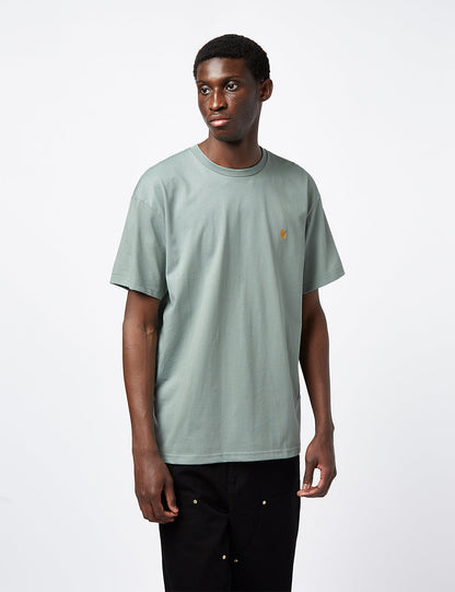 T-shirt Chase (ample) - Bleu sarcelle laiteux