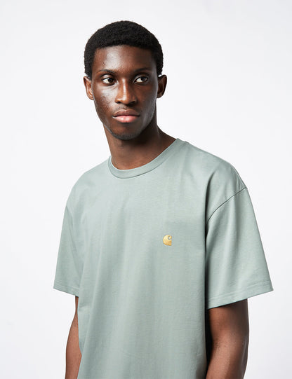 T-shirt Chase (ample) - Bleu sarcelle laiteux