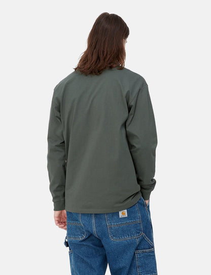 T-shirt à manches longues Chase (ample) - Vert Jura