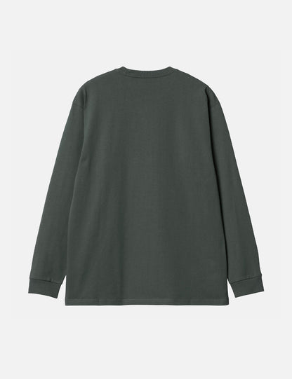 T-shirt à manches longues Chase (ample) - Vert Jura