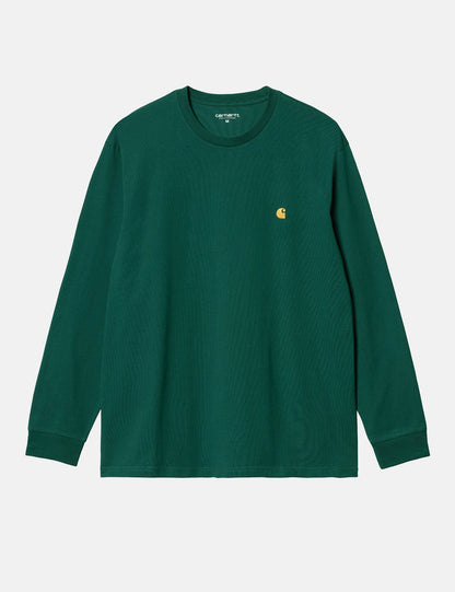 T-Shirt Manches Longues Chase (ample) - Vert Cerfeuil