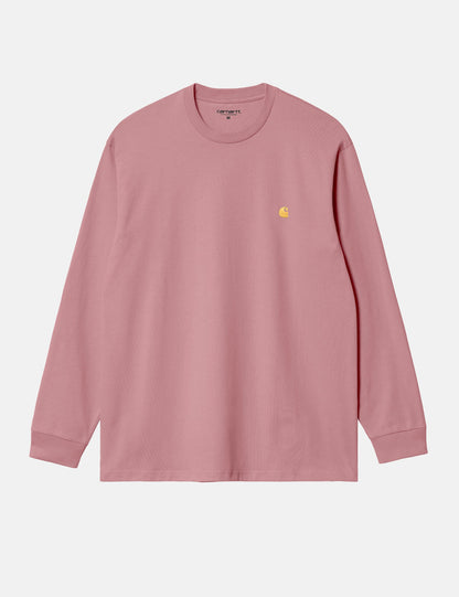 T-shirt manches longues Chase (ample) - Rose verrier