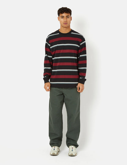 T-shirt à manches longues Bowman Stripe - Rouge corvina