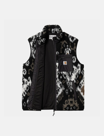 Polaire Prentis Vest (Jacquard Baru) - Noir