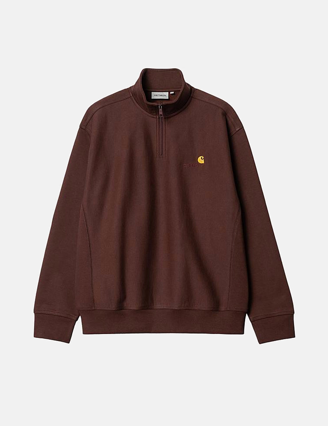 Sweat-shirt Demi-Zip American Script - Ale Brown
