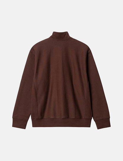 Sweat-shirt Demi-Zip American Script - Ale Brown