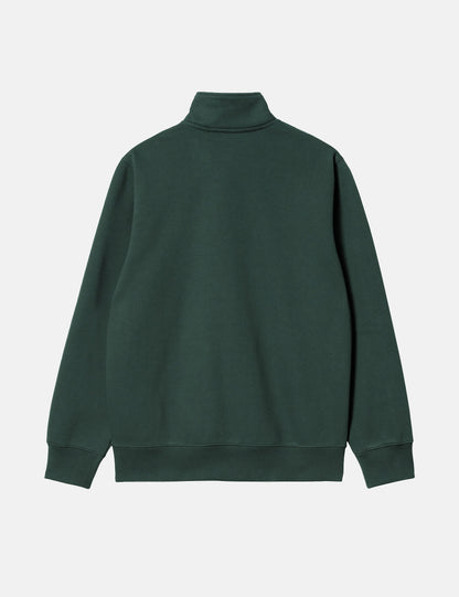 Sweat-shirt zippé Chase Neck - Vert genévrier