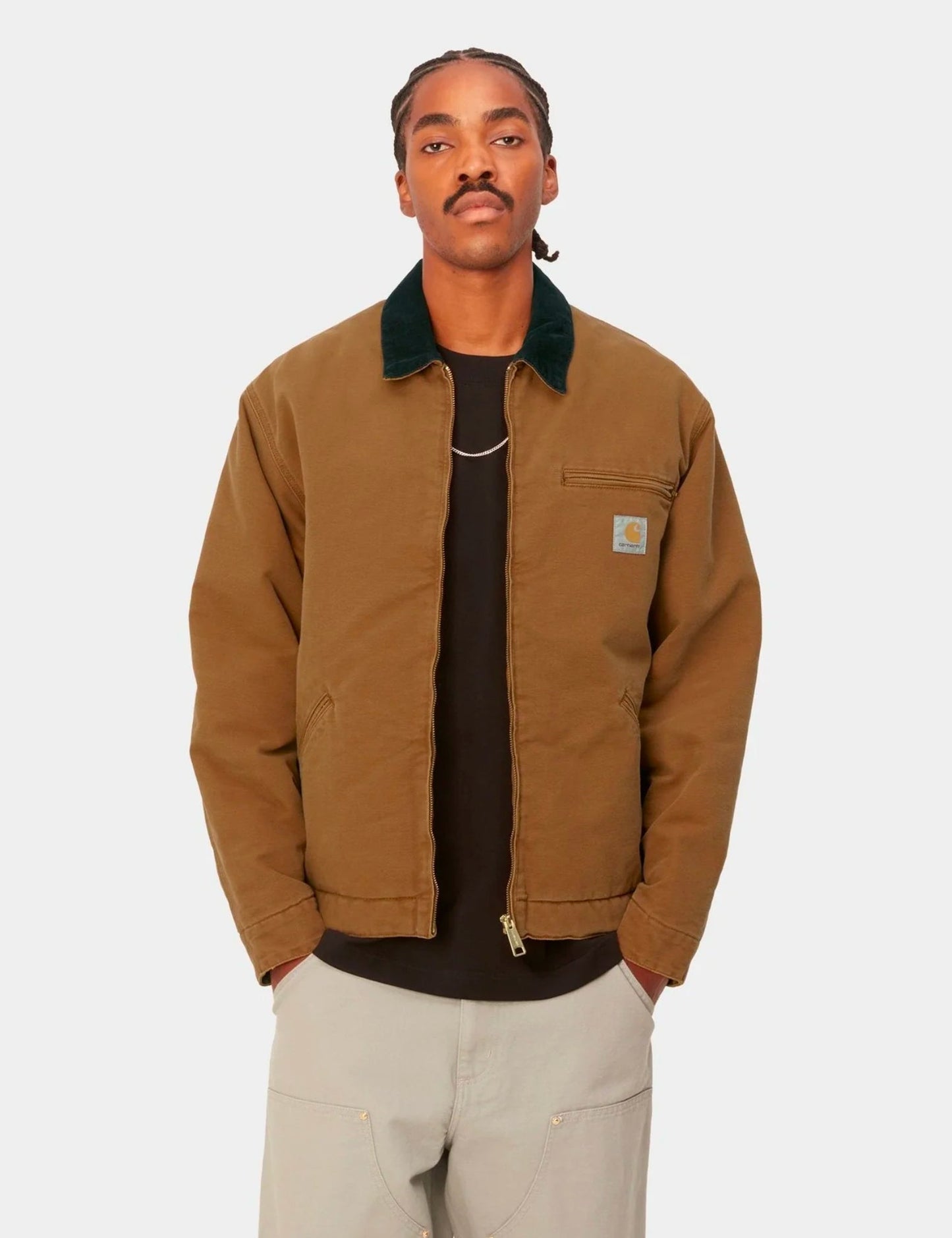 Veste Detroit OG (toile vieillie bio) - Dusty Hamilton Brown