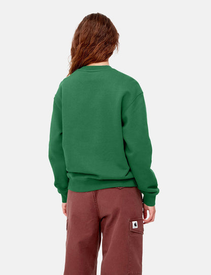 Sweat-shirt Femme - Vert Bonsai/Rose Brumeux