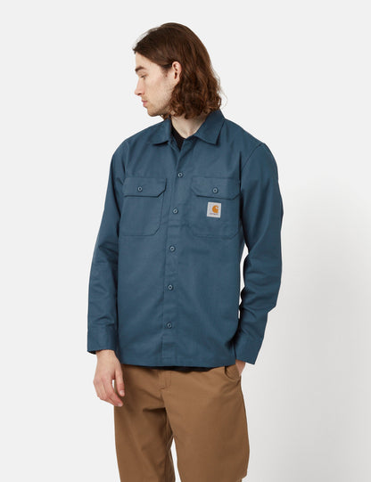 Chemise Master (Coupe droite) - Bleu orage
